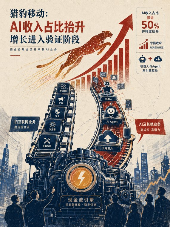 AI收入接近半壁江山，猎豹移动还差一个利润拐点